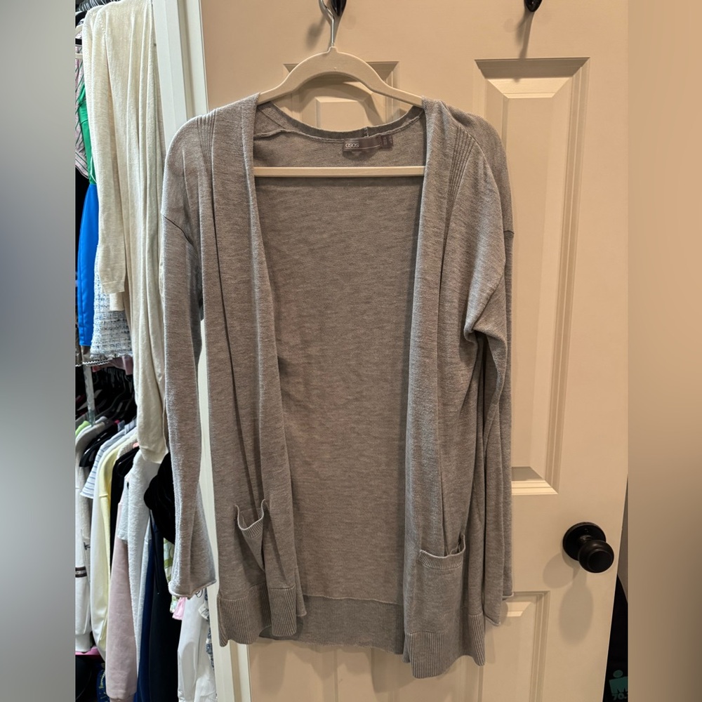 ASOS Light Gray Open Cardigan